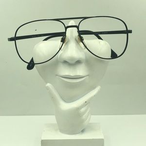 Anthony Martin Black Aviator Glasses